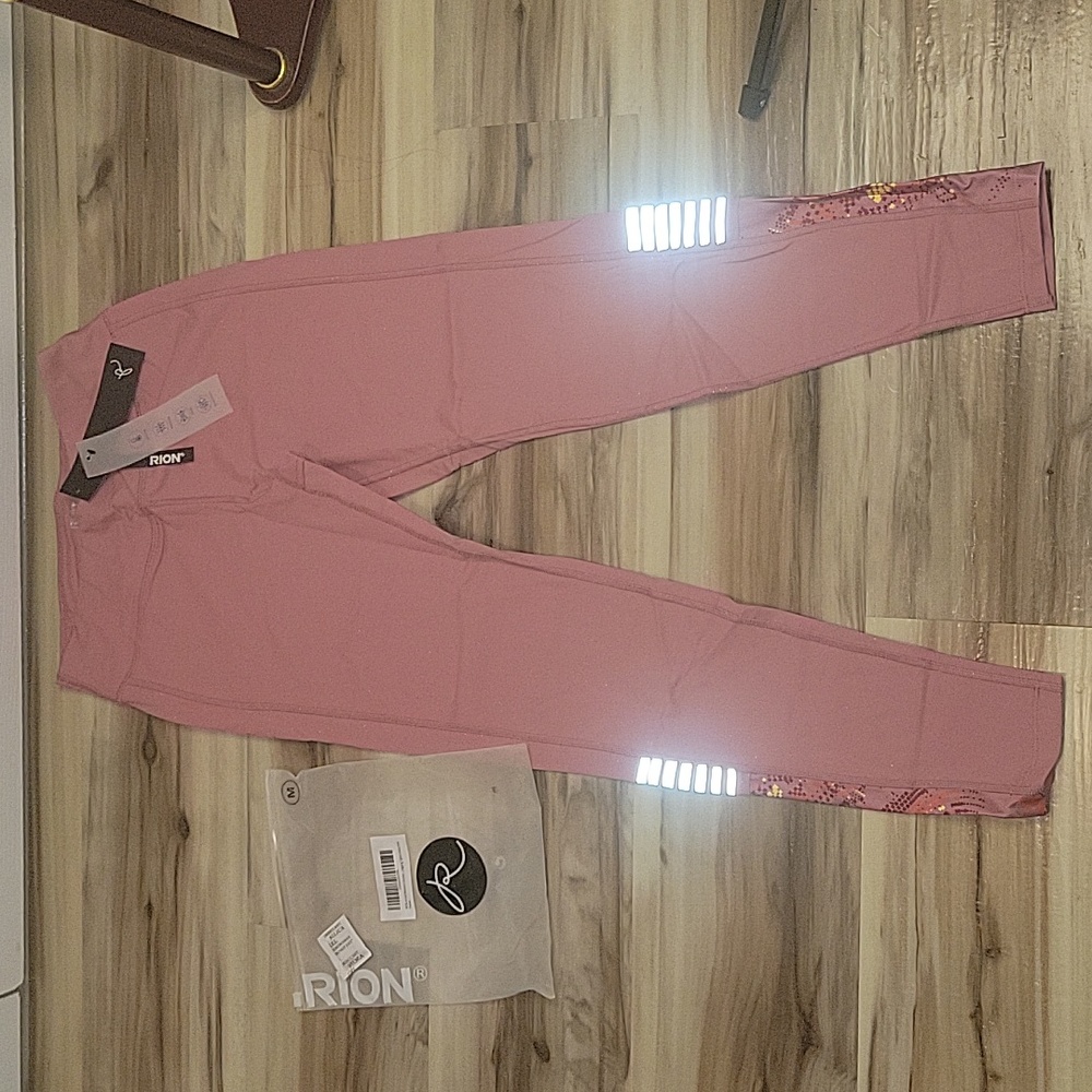 NWT Pink Active Reflective Leggings